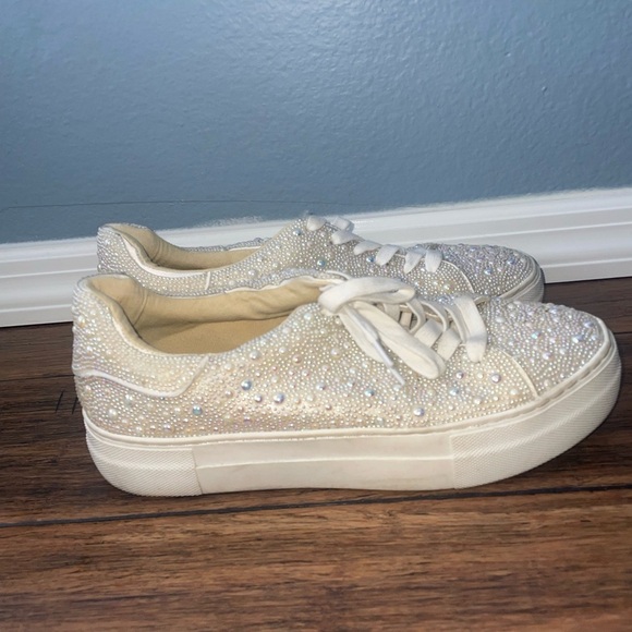 Betsey Johnson Shoes - Pearl sneakers cream sneakers